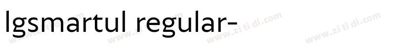 lgsmartul regular字体转换